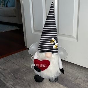 Rae Dunn BEE MINE plush gnome Valentines Day